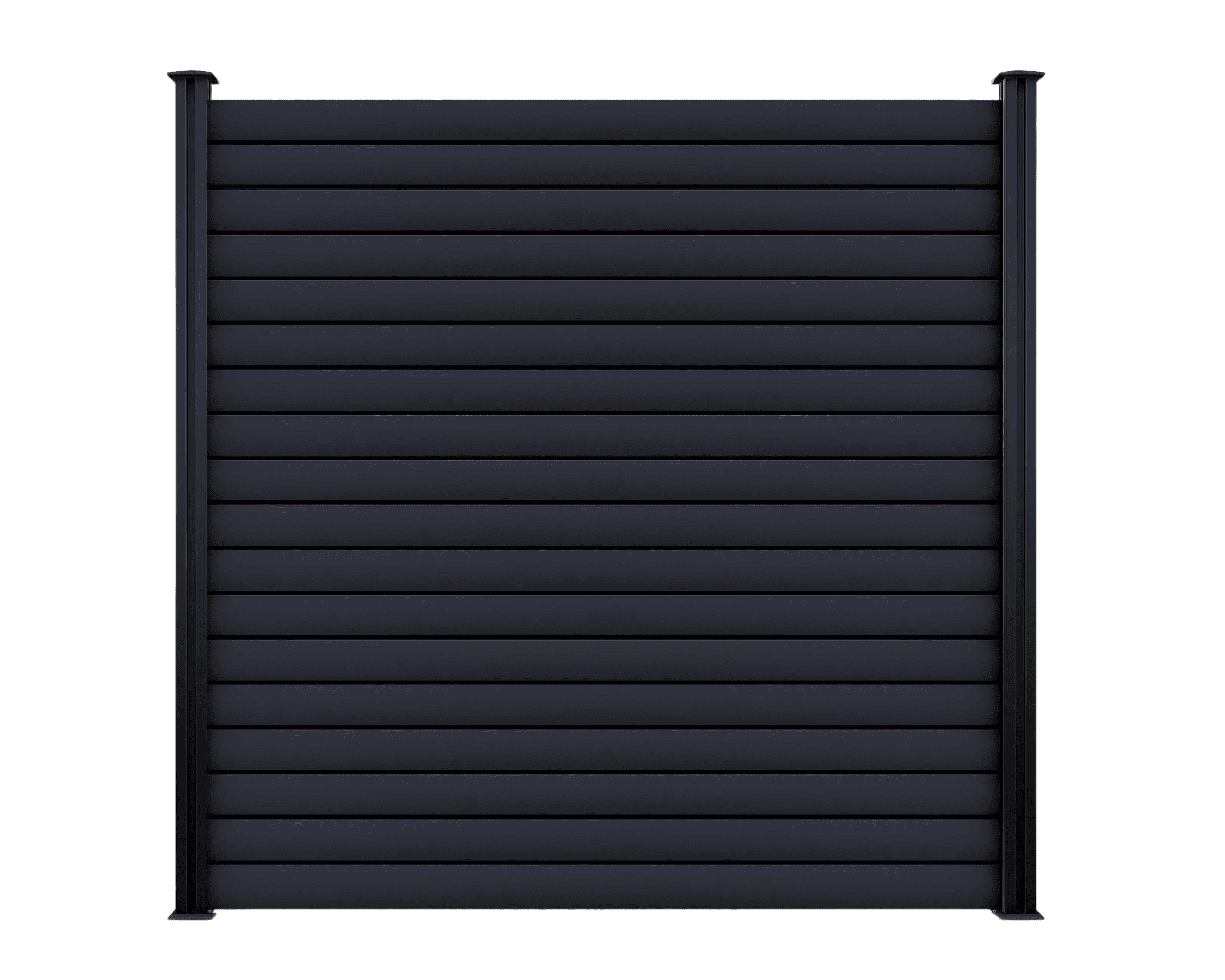 Aluminium Oval Slat Fence Panel -  - Via Fortis Aluminium Fencing