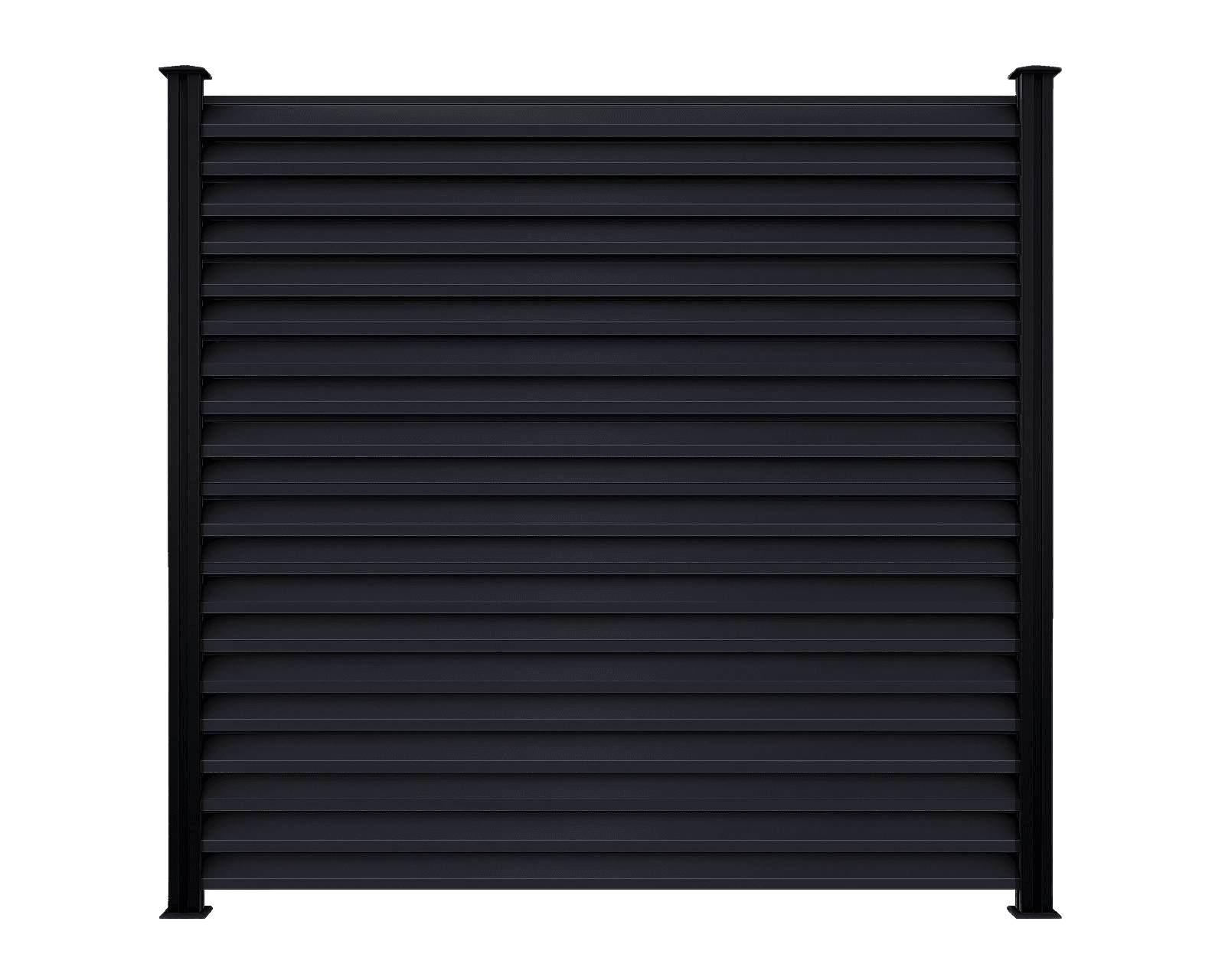 Aluminium Louvre Fence Panel -  - Via Fortis Aluminium Fencing